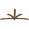 Ekena Millwork Davenport Timber Gable Bracket, Western Red Cedar, 96"W x 48"H x 1 1/2"D x 5 1/2"F, 12/12 Pitch GBW096X48X0206DAV00SWR - alternate 3